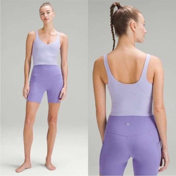 Lululemon Align Tank Top Women's SIZE 6 Lavender Purple Wide Band Wireless - Picture 2 of 7
